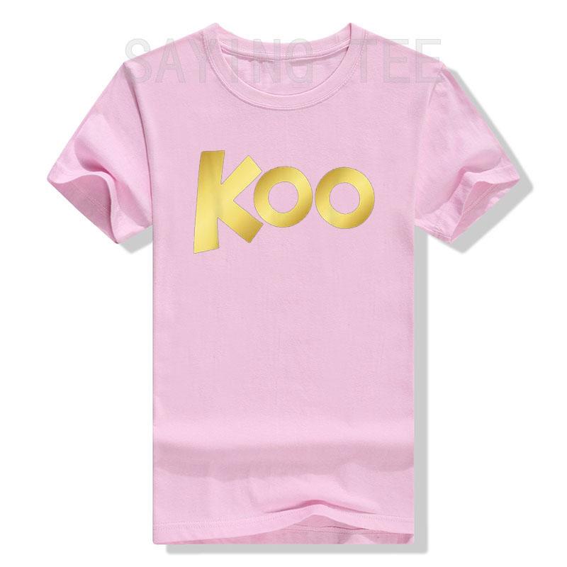 The Roo Kanga | Koo Koo Kangaroo T-Shirt Letters Printed Graphic Tee Tops Music Lover Graphic Outfits Short Sleeve Blouses Gifts