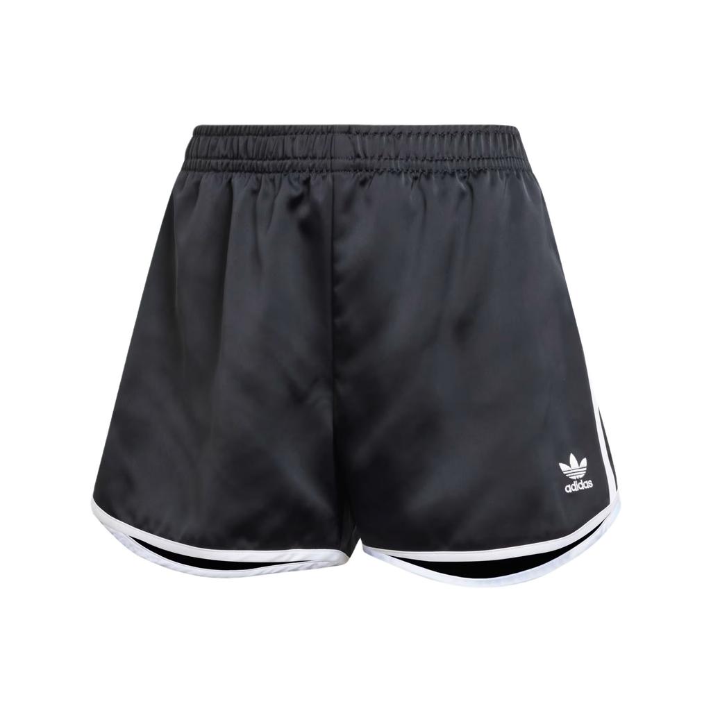 Adidas Originals Loose Striped Versatile Sports Shorts Women Shorts Black JD3119