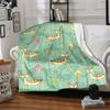1pc Deer Mushrooms Lightweight Flannel Blanket, Comfortable and Warm Blanket, for Office and Camping Sofa Bed, Livingroom180