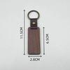 Creative Beech Wood Car Pendant & Leather Keychain with Laser Engraved Walnut Wood Logo