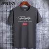 JPNTKY Cotton Short Sleeve T-shirt Men's Fashion Loose Half Sleeve Shirt Printed Compassionate Shirt