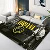 Nirvana Band Carpet Rug for Living Room Bedroom Home Sofa Decoration,Kids play Non-slip Floor Mat