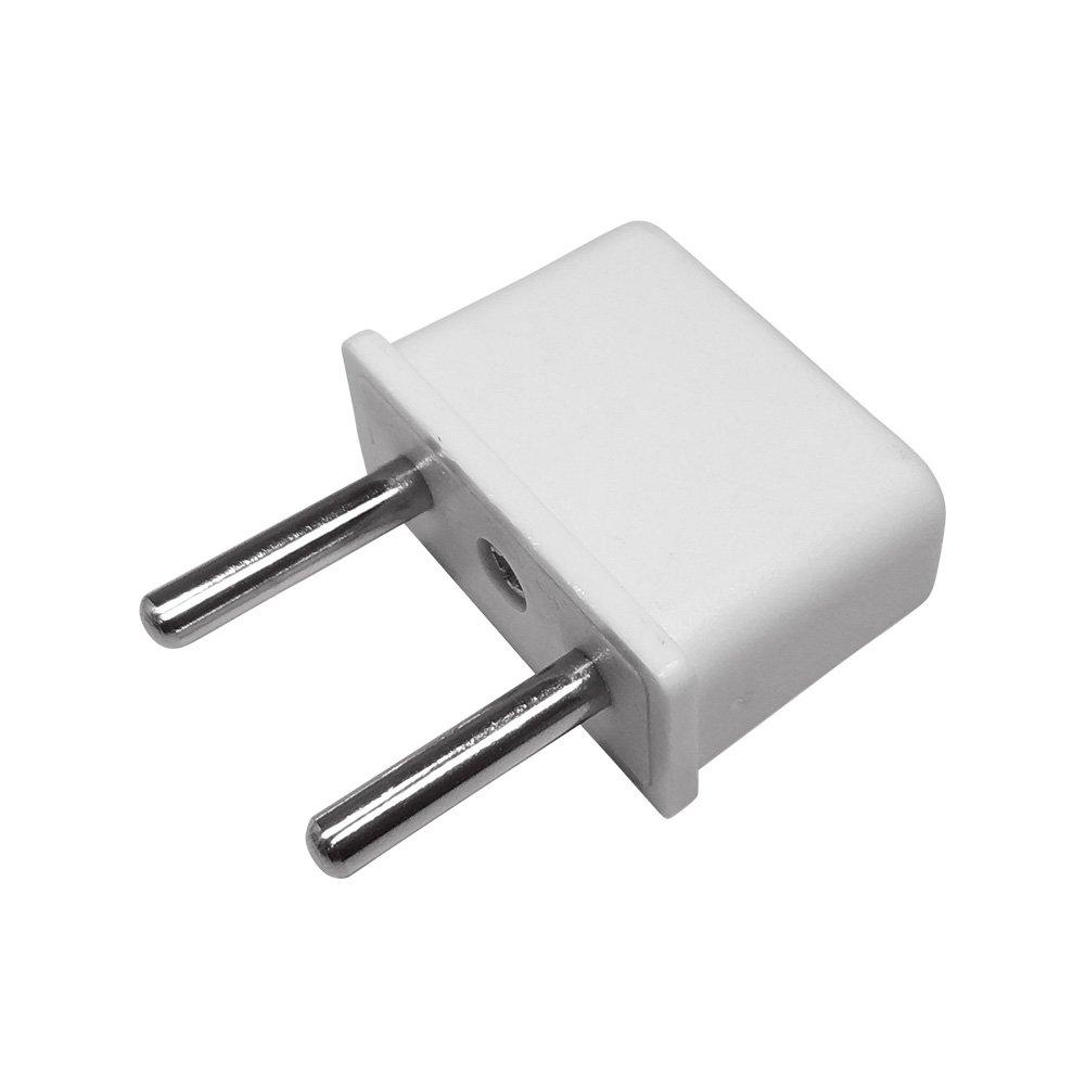 European Outlet Conversion Adapter for Overseas Travel Power Conversion Plug C Type Set of 4 (White)