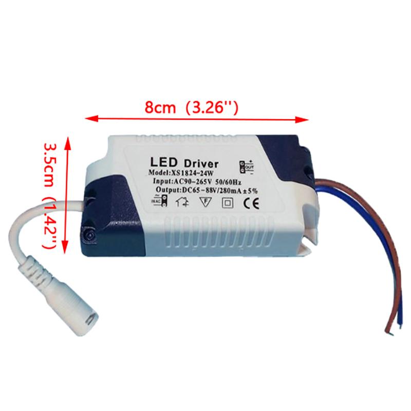 1PC 3-4W/4-7W/8-12W/12-18W/18-24W/24W-36W New Plastic Transformer LED Lamp Driver