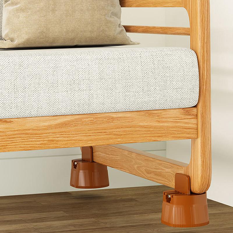 Fixed/Adjustable Height Chair Feet Legs Heavy Duty Non-Slip Legs For Sofa Table Bed Cabinet Washing Machine Furniture Riser Mat