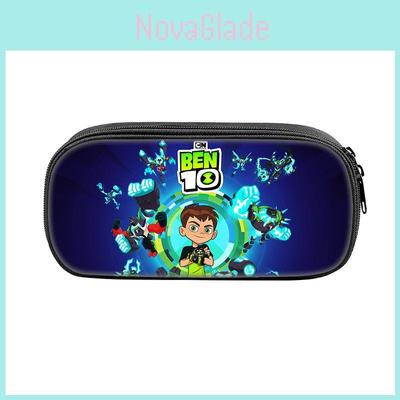 Ben10 Kinder-Federmäppchen mit großem Fassungsvermögen, Nylon, Schüler-Schreibwaren-Organizer für den Schulgebrauch