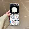 Cartoon Cute Snoopy illustration Folding Magsafe Wireless Charge Case For Samsung ZFlip 3 4 5 6 7 Funny Snoopy Magnetic Cover