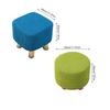 Footstool Slipcovers Home Decor Footrest Cover Washable Stretchable Anti-dust Waffle-Knit Square Round Stool Cover