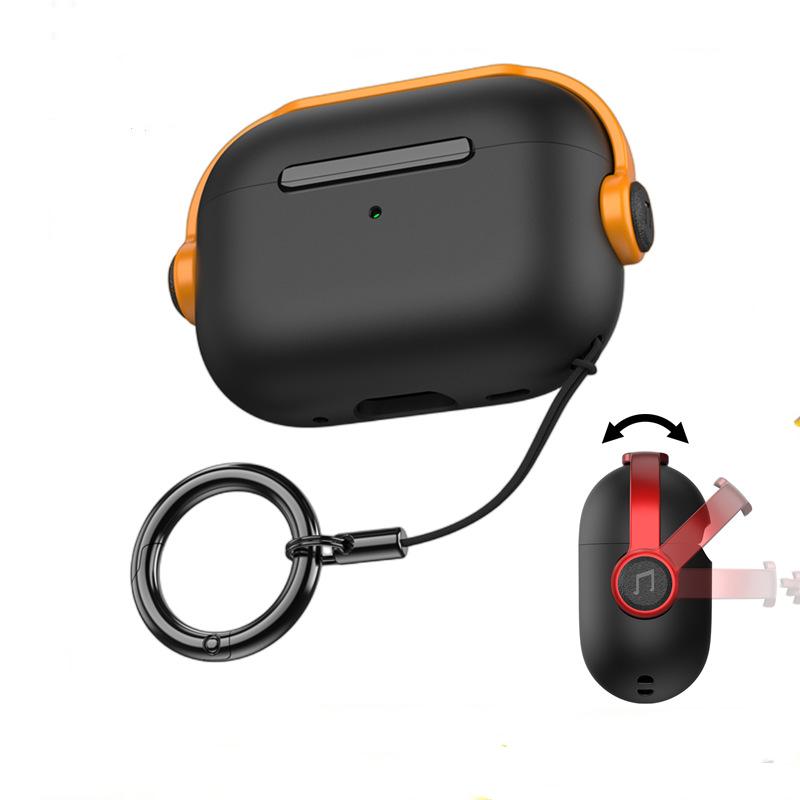 

Чохол для Airpod з брелоком Чохол для навушників Airpods Apple Pro Bluetooth Чохол Airpodspro2 Захисний чохол Airpods Pro Чохол(2/1 покоління) Airpods 3rd чорний/темно-зелений колір