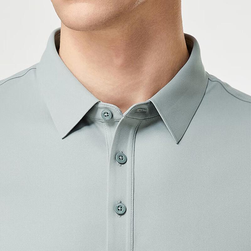YOUNGOR Men's Comfortable Soft Short-Sleeve Polo Shirt