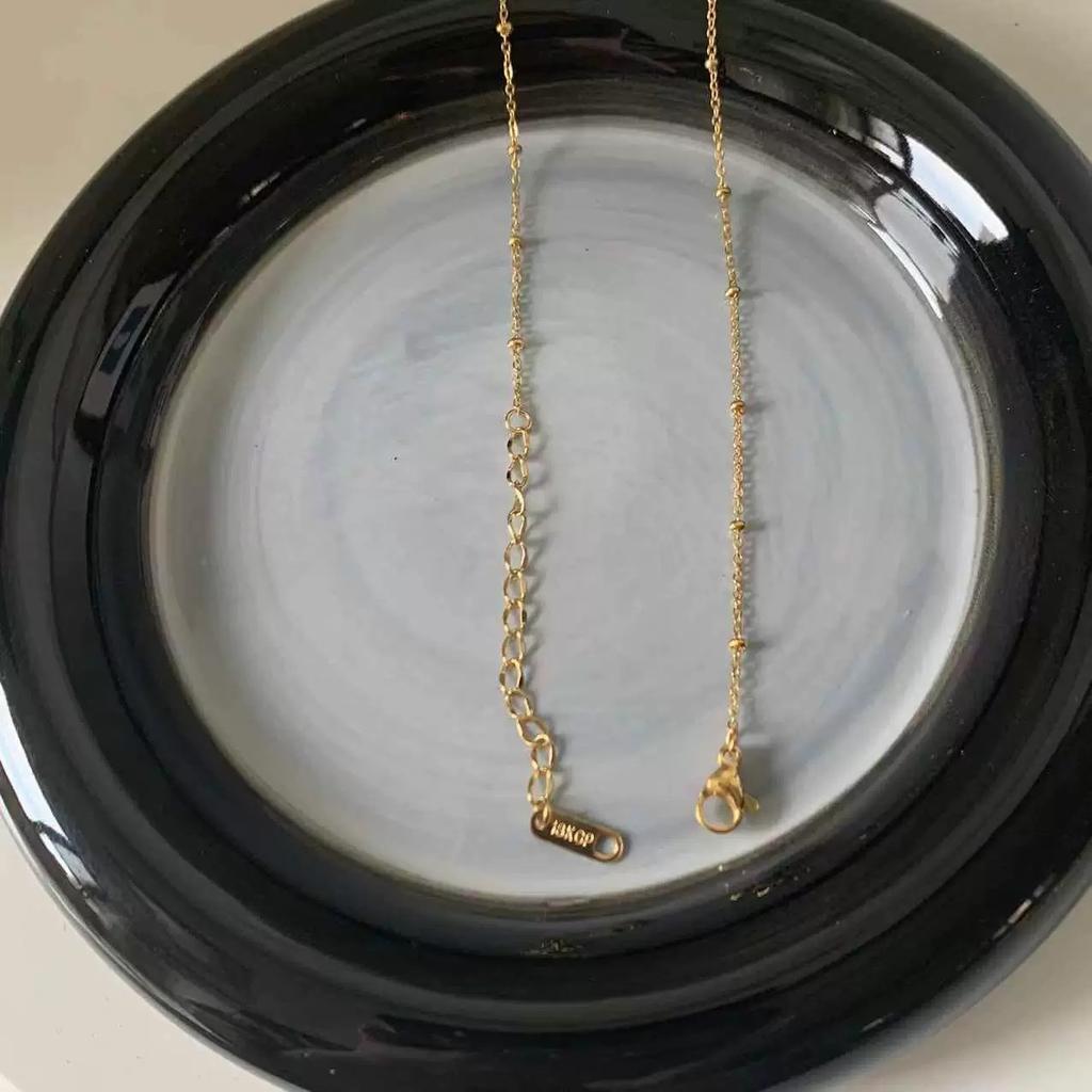 Stainless Steel Gold Plated Chain Necklaces | Dainty Figaro Link Twist Chain Chokers | Waterproof Hypoallergenic Jewelry for Wom
