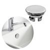 4er-Pack Überlaufabdeckungen für Waschbecken im Badezimmer, Kunststoff, Chrom-Finish, für universelle Keramikbecken, Lochabdeckungen