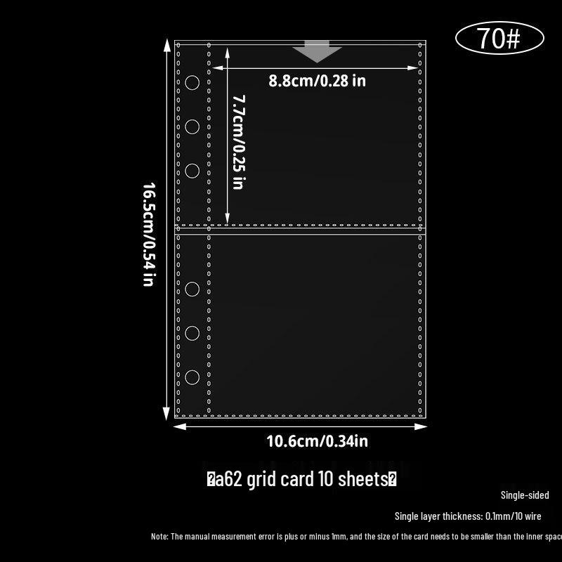 Stylish Transparent PVC Notebook with Colorful Stars - Loose-Leaf Journal Cover (M5/A6/A7)