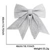 Pearl Stylish Cotton Glitter Bow Ornaments Ideal For Holiday Decor And Diy Projects Craft