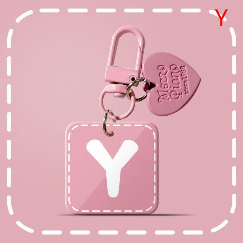 

Розовый 26 букв подвесной дизайн простой брелок для женщин шарм ювелирные изделия стильный изысканный повседневный A-Z брелоки
