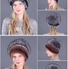 Women's Winter Korean Style Rex Rabbit Faux Fur Hat with Ear Protection