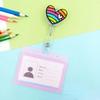 transparent Plastic Doctor Nurse ID Card Sleeve Badge Card Cover Retractable Badge Card Holder cover Protector
