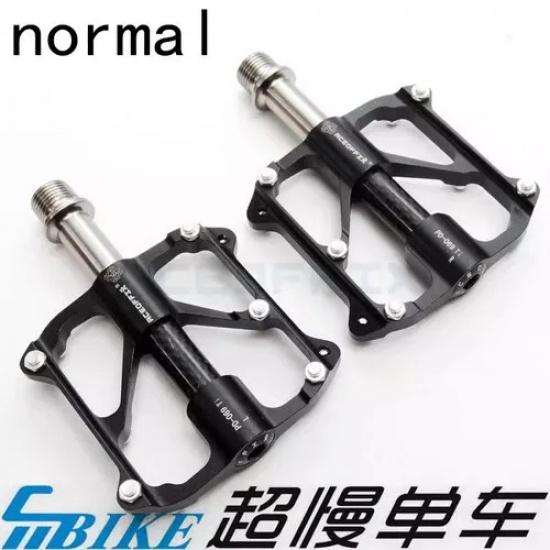 Aceoffix PD069 3 Bearings Titanium Alloy Shaft For Brompton Aluminum Alloy Quick Release Pedal Black Pedal