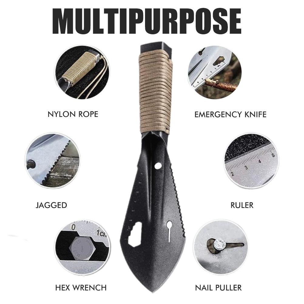 Multifunctional Garden Metal Serrated Digger Portable Serrated Digging Tool with Non Slip Handles
