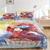3pcs Colorful Art Mickey Bedding Set - 1 Soft Quilt Cover + 2 Pillowcases, Machine Washable - Suitable for All Seasons, Perfect Gift for Family a