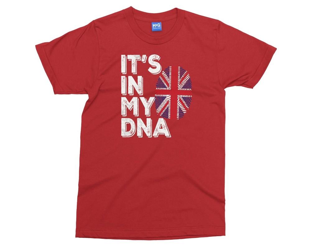 ItS In My Dna TShirt Unisex British Flag Tee Union Jack Top Uk Ethnicity Shirt S