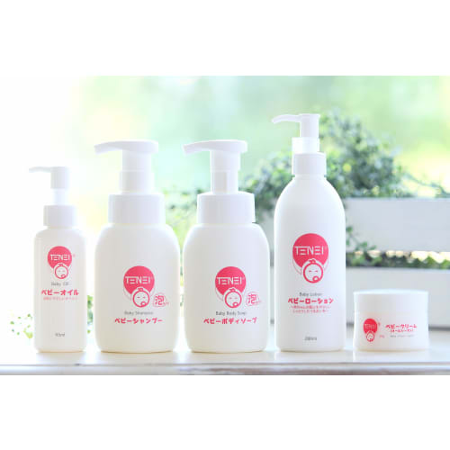 TENEI Baby Oil, 95ml, Pump Type, Additive-Free, Fragrance-Free, Made In Japan, Suitable for Newborns and Up