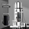 Drop-Resistant 316 Stainless Steel Travel Thermos Pot for Men - Portable, Large Capacity Outdoor Water Cup