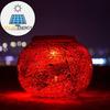 Changing Color Solar Glass Mosaic Sphere Led Garden Light Lanterns Gift Rainbow
