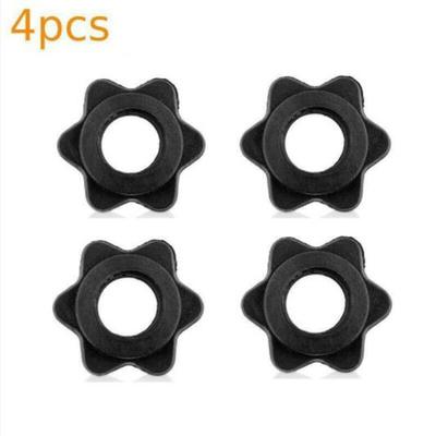 Stylish Black Color Spin Lock Screw Dumbbell Spinlock Collars 4pcs Bundle