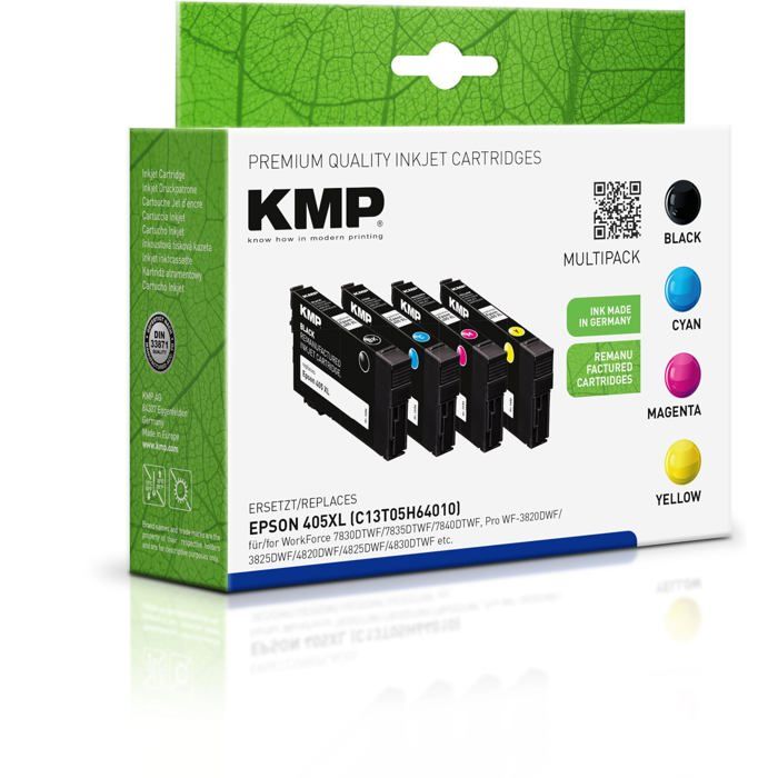 Cartouches d'encre - KMP - 405XL - Multipack - Noir/Cyan/Magenta/Jaune