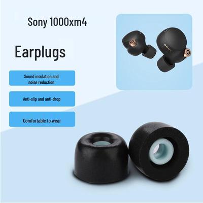 Sony WF-1000XM4 Case with Anti-Slip Earplugs & Memory Foam Eartips