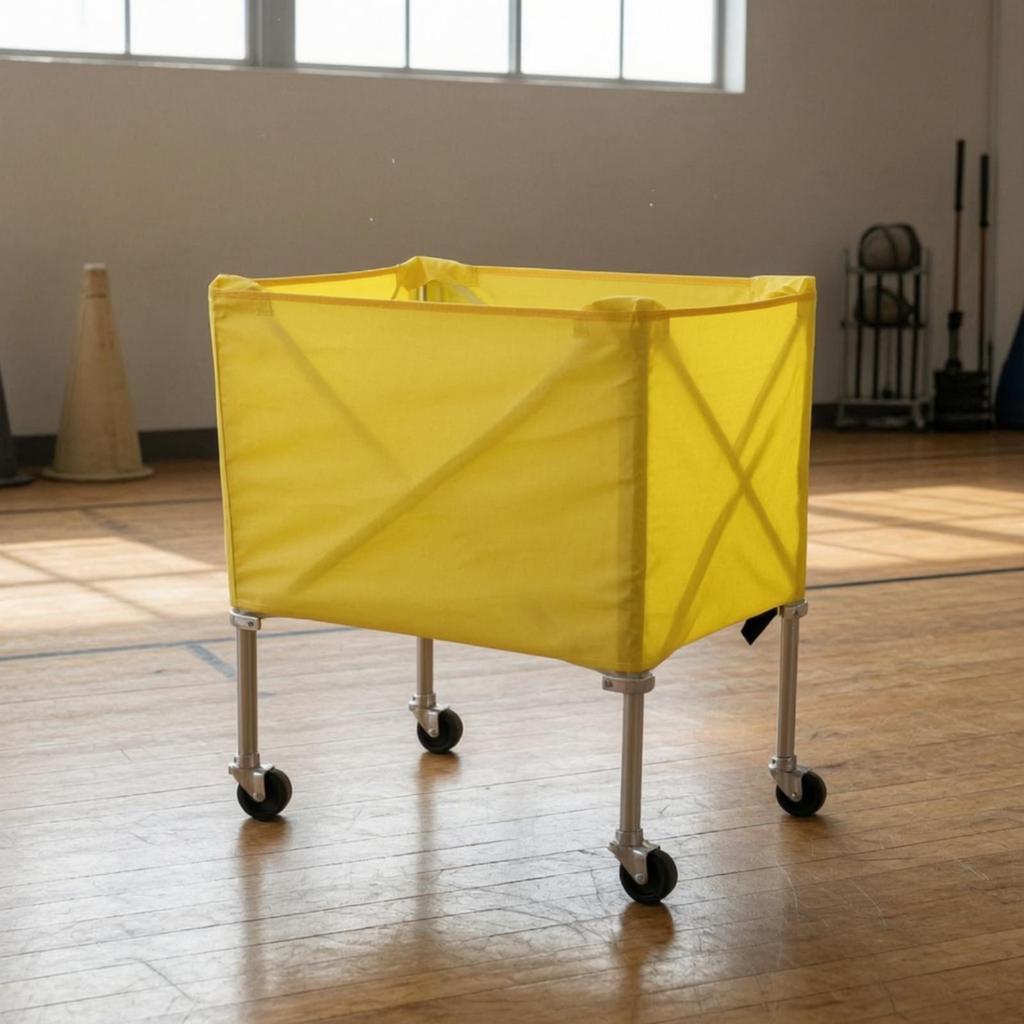 Foldable Ball Cart Lightweight Portable Athletic Gear