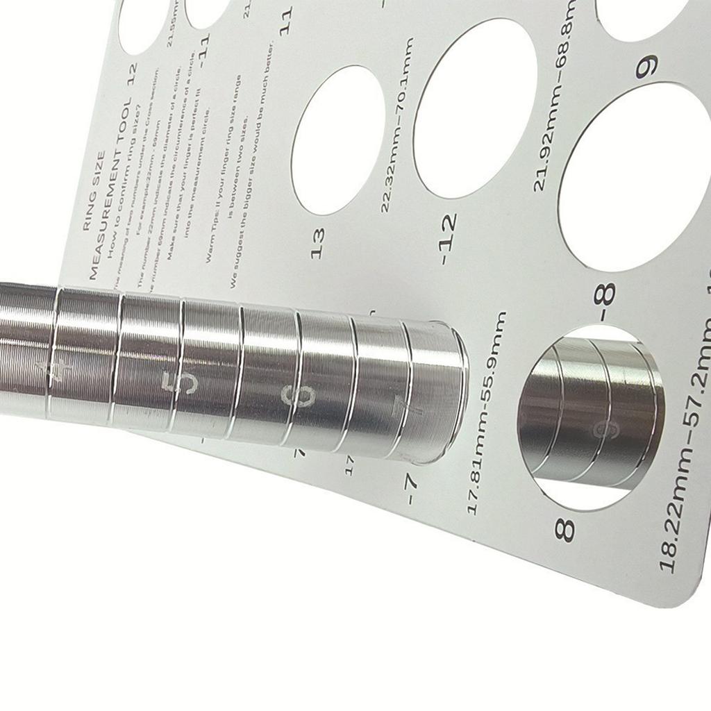 5 stuks meetkartonnen kaartjes voor ringen en sieraden, ringmaatmeter, meetinstrument, Amerikaanse en Europese maatkaart.