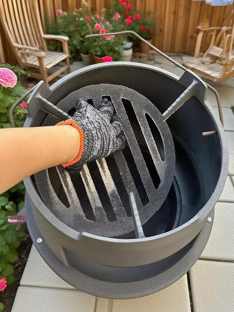 Thickened Cast Iron Firewood Stove - Multi-Use Heating & BBQ Stove