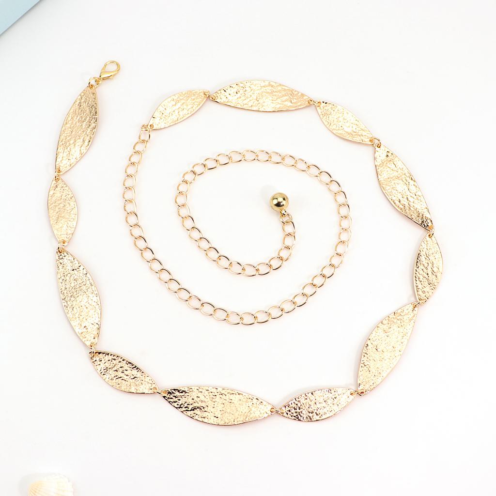 Female Waist Chain Western Cowgirl Leaf Punk Belt for Women Waistband