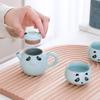 Nordic Style Ru Kiln Panda Portable Travel Tea Set