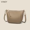 Viney Women's Handbag, Cowhide Crossbody Dumpling Bag, Commuter Shoulder Bag, Casual Bag