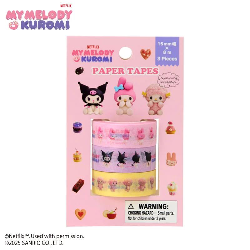 Sanrio Paper Tape Set ( Netflix Original Anime My Melody & Kuromi ) NEW