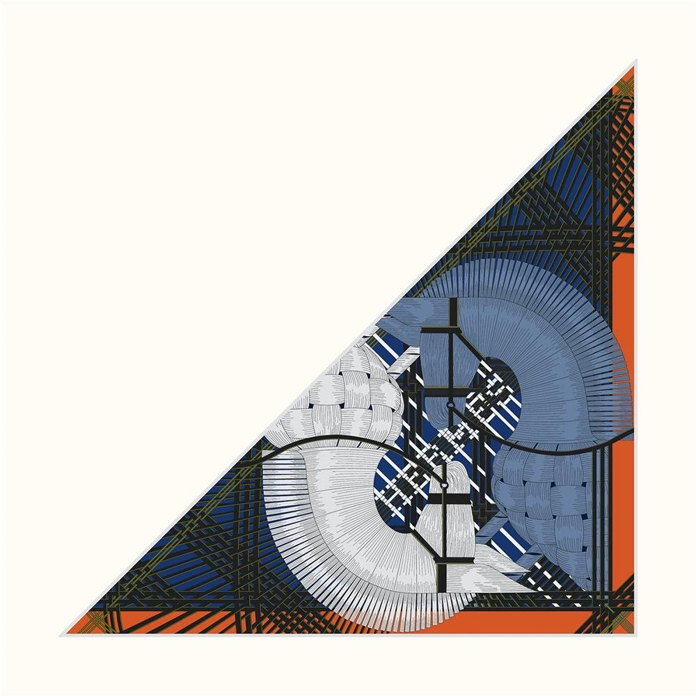 European Triangle Twill Scarf Shawl Hijabs Luxury Double Horse Heads Printing Bandana Foulard Neckerchief For Ladies