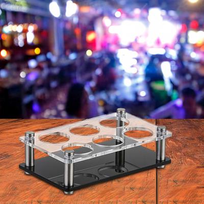 Glas Tasse Rack Cocktail Tassen Halter Schwere Basis Sparen Stehen Runde Löcher Gläser für Schrank