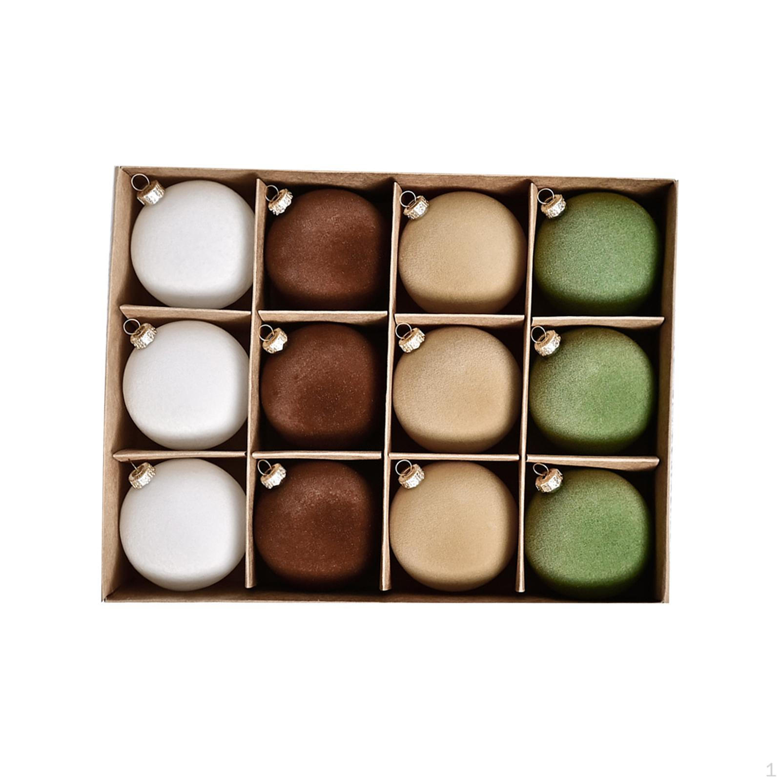 

12 Pcs Christmas Baubles Ornaments, Tree Pendants, Gifts for Birthday, Home, Holiday,