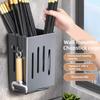 Wall-Mounted Chopstick Holder Draining Spoon Fork Storage Rack Durable Tableware Organizer