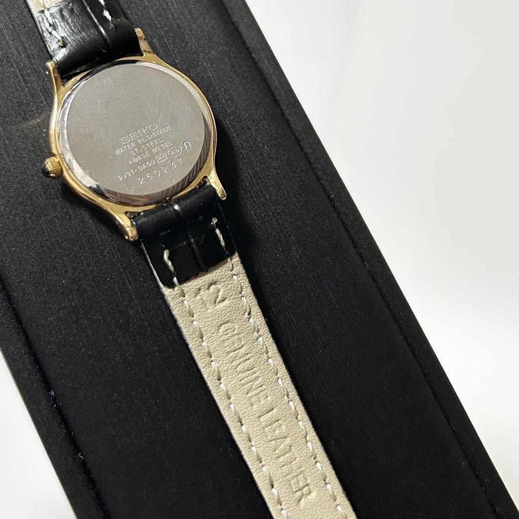 [USED] SEIKO QZ Exceline Wristwatch with White Dial, Operation Confirmed