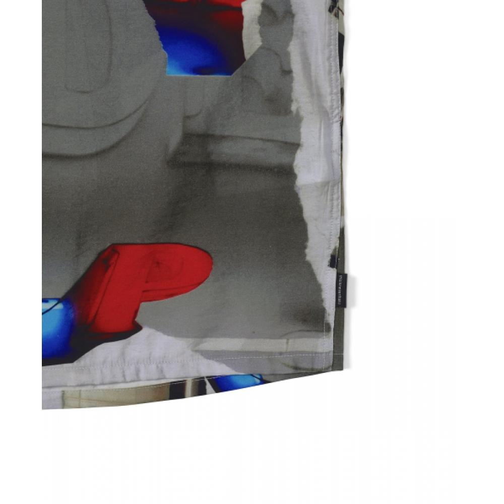 ThiSiSneverthat Torn Rayon S S Shirt Multi