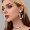Golden Teardrop Earrings, Fade-Resistant, Comfortable & Versatile - Simple Elegant Jewelry for Women - Daily Wear or Party Fashion Accessory
