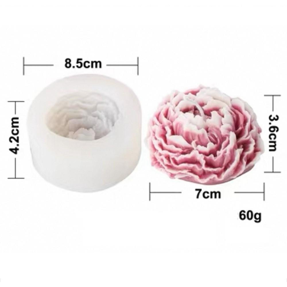 New Silicone Candle Mold 3D Flowers Clear Texture DIY Soap Mould Jasmine Peony Daisy Easy Demold Aromatherapy Mold Home Decor