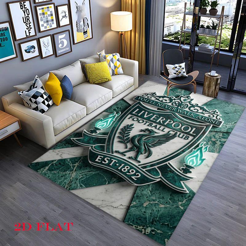 Vintage Liverpool Football Club Emblem Carpet Doormat Printing Office Chair Cushion Art Protective Pad