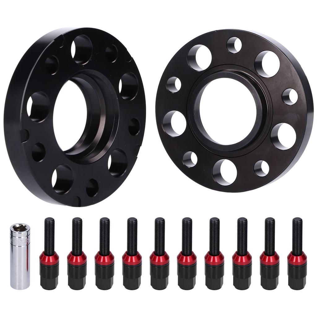 20mm Wheel Spacer Kit Forged Lug Centric Adapter Replacement for 1 SERIES 116d 118d 120i 130i 2004‑2013Black