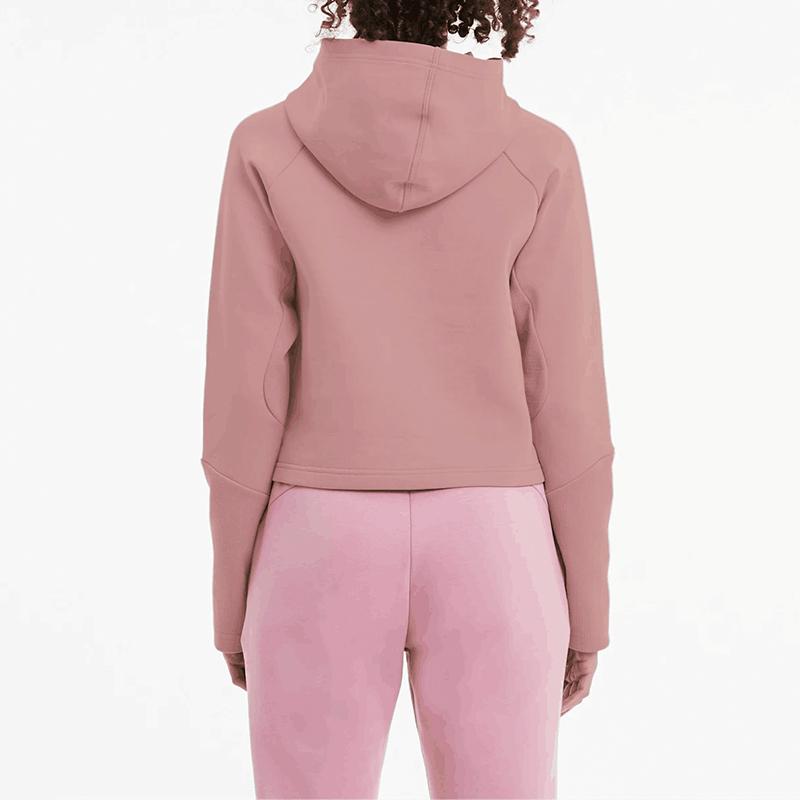 Puma Evostripe Hooded Knit Sweater Women Sweater Pink Purple 585233-16