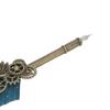 Quill Pen Set Metal Penholder Retro Elegant   Clear Engraving Flat Nib 1 to 5mmCelsius0.04 to 0.20in Writing Dip Pen Kit